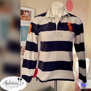 Polo Ralph Lauren Big Pony Long Sleeve Stripe polo